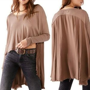 Free People TT Special High-Low Scoop Neck Tee